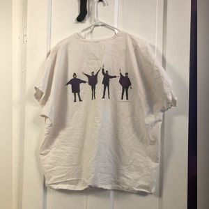 Almost vintage Beatles HELP scrub top size XL